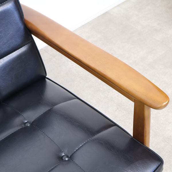 カリモク60 Kチェア 2シーター（スタンダードブラック）