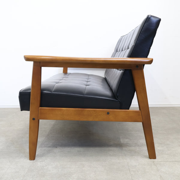 カリモク60 Kチェア 2シーター（スタンダードブラック）