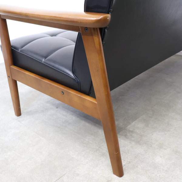 カリモク60 Kチェア 2シーター（スタンダードブラック）