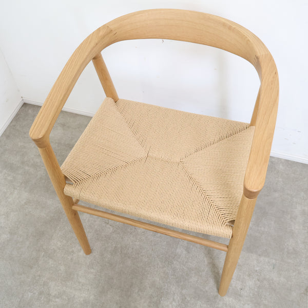 無印良品 オーク材ペーパーコードアームチェア No.2