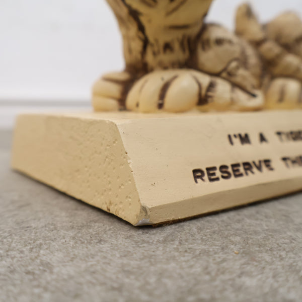 ヴィンテージのメッセージドール「タイガー」