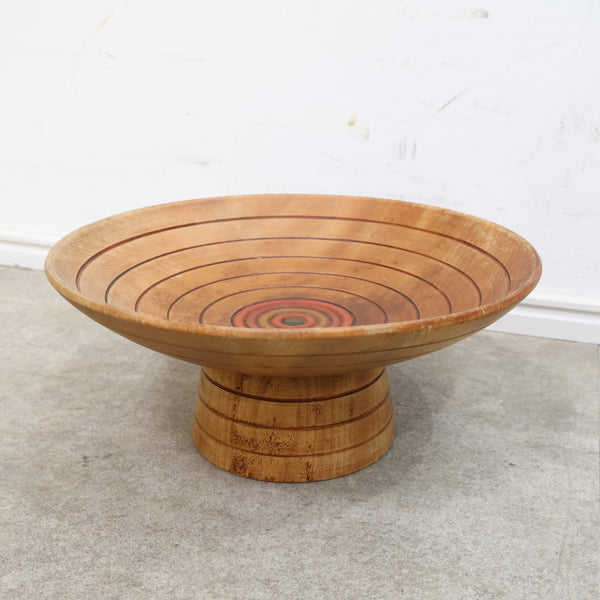 伝統工芸「香川漆器」による独楽塗の高杯