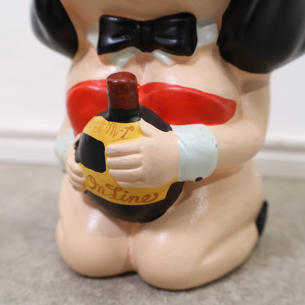 バニーガールの陶器製貯金箱