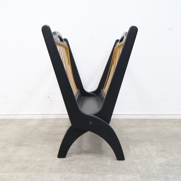 オールドカリモクのマガジンラック（折りたたみ）