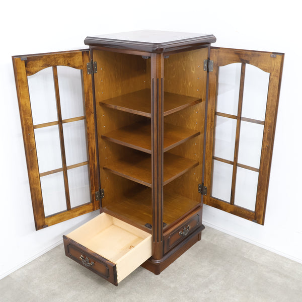 カリモク家具 karimoku コロニアル コーナーキャビネット・ガラスキャビネット