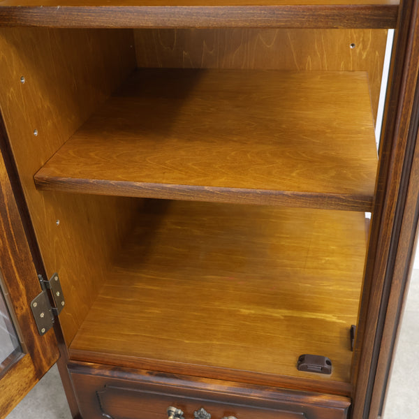 カリモク家具 karimoku コロニアル コーナーキャビネット・ガラスキャビネット