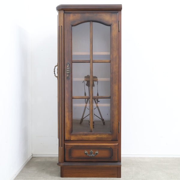 カリモク家具 karimoku コロニアル コーナーキャビネット・ガラスキャビネット