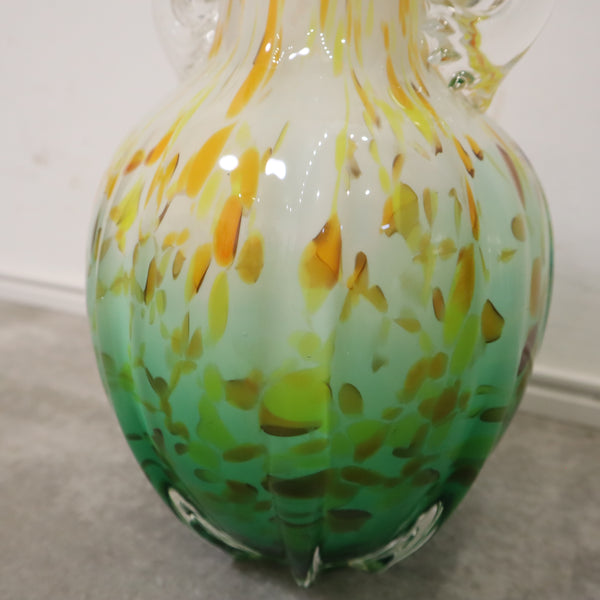 マーブル模様が華やかな手作り花瓶・フラワーベース/カメイガラス