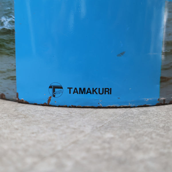 ヨット柄のゴミ箱缶