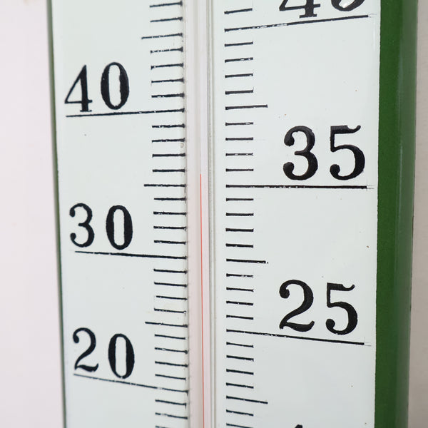 特大！温度計（日興證券 マネービル）ブリキ看板