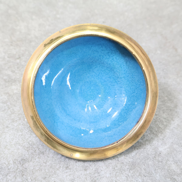 七宝焼の小物入れ（緑）