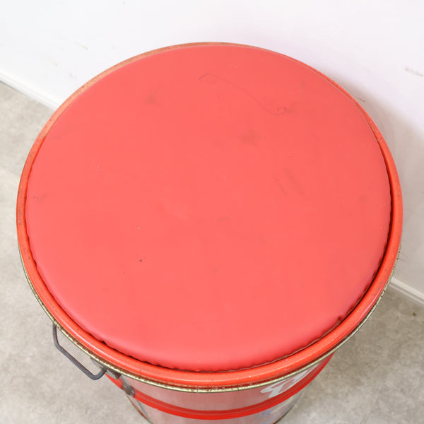 当時物！ぺこちゃんの缶スツール・小物入れ