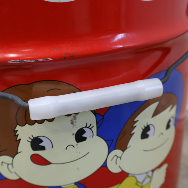 当時物！ぺこちゃんの缶スツール・小物入れ