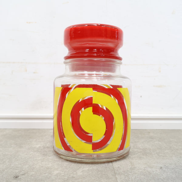 アデリアのガラスキャニスター No.1