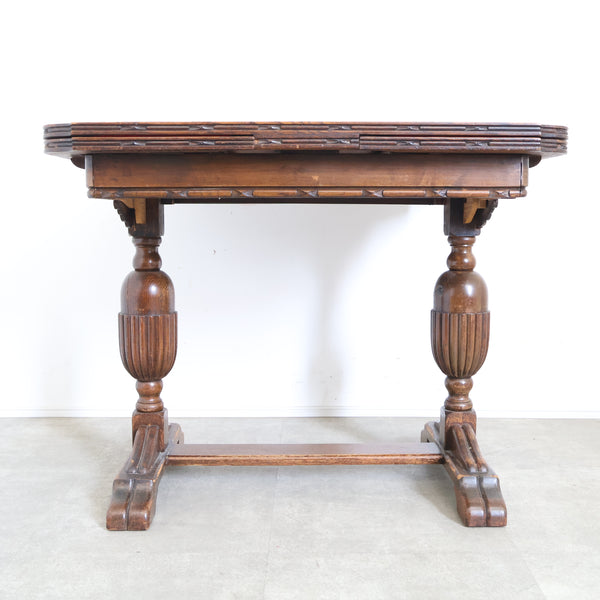 英国 アンティークのドローリーフテーブル