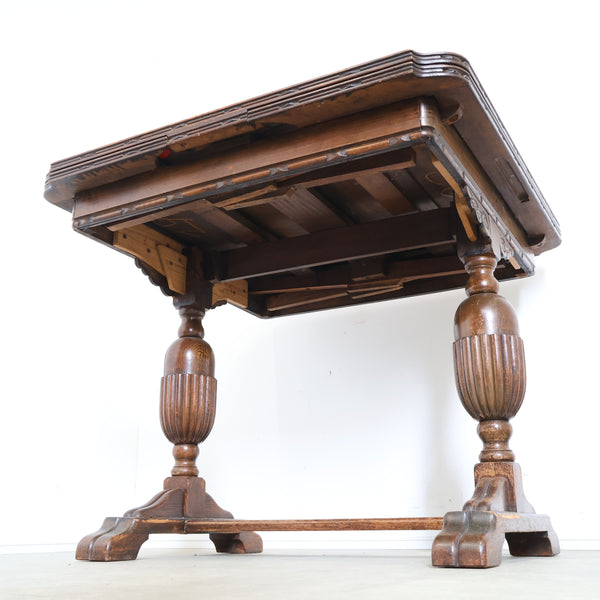 英国 アンティークのドローリーフテーブル