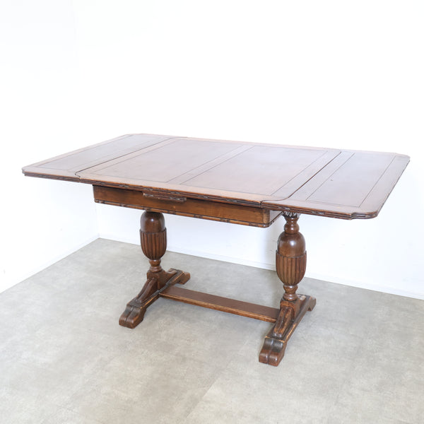 英国 アンティークのドローリーフテーブル