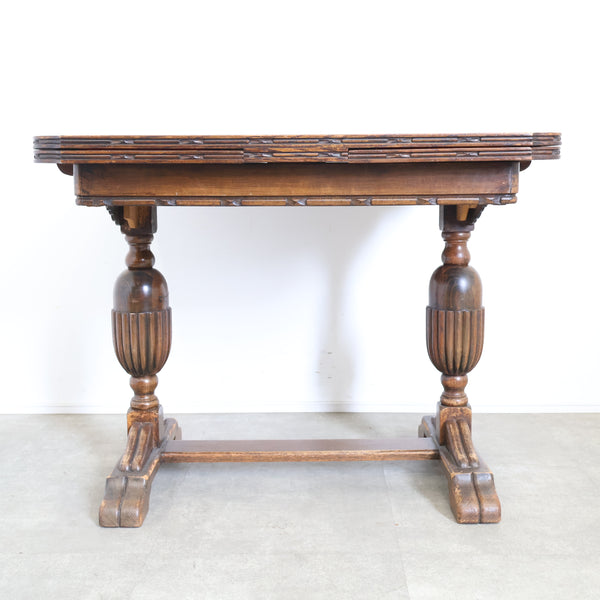 英国 アンティークのドローリーフテーブル