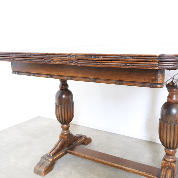 英国 アンティークのドローリーフテーブル