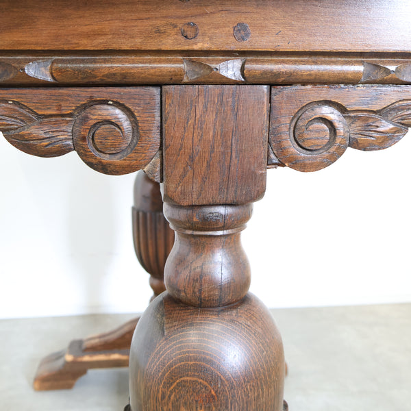 英国 アンティークのドローリーフテーブル