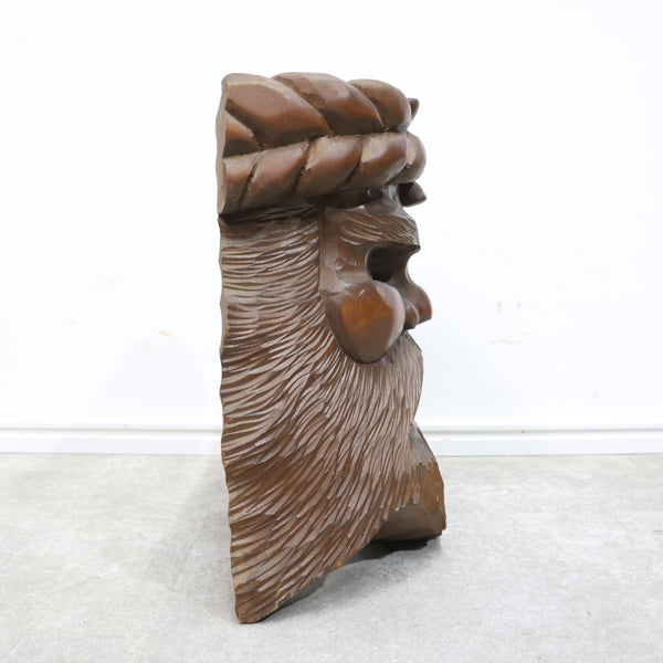 民芸品アイヌの木彫りお面・オブジェ