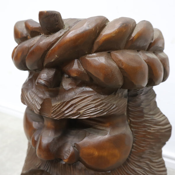 民芸品アイヌの木彫りお面・オブジェ
