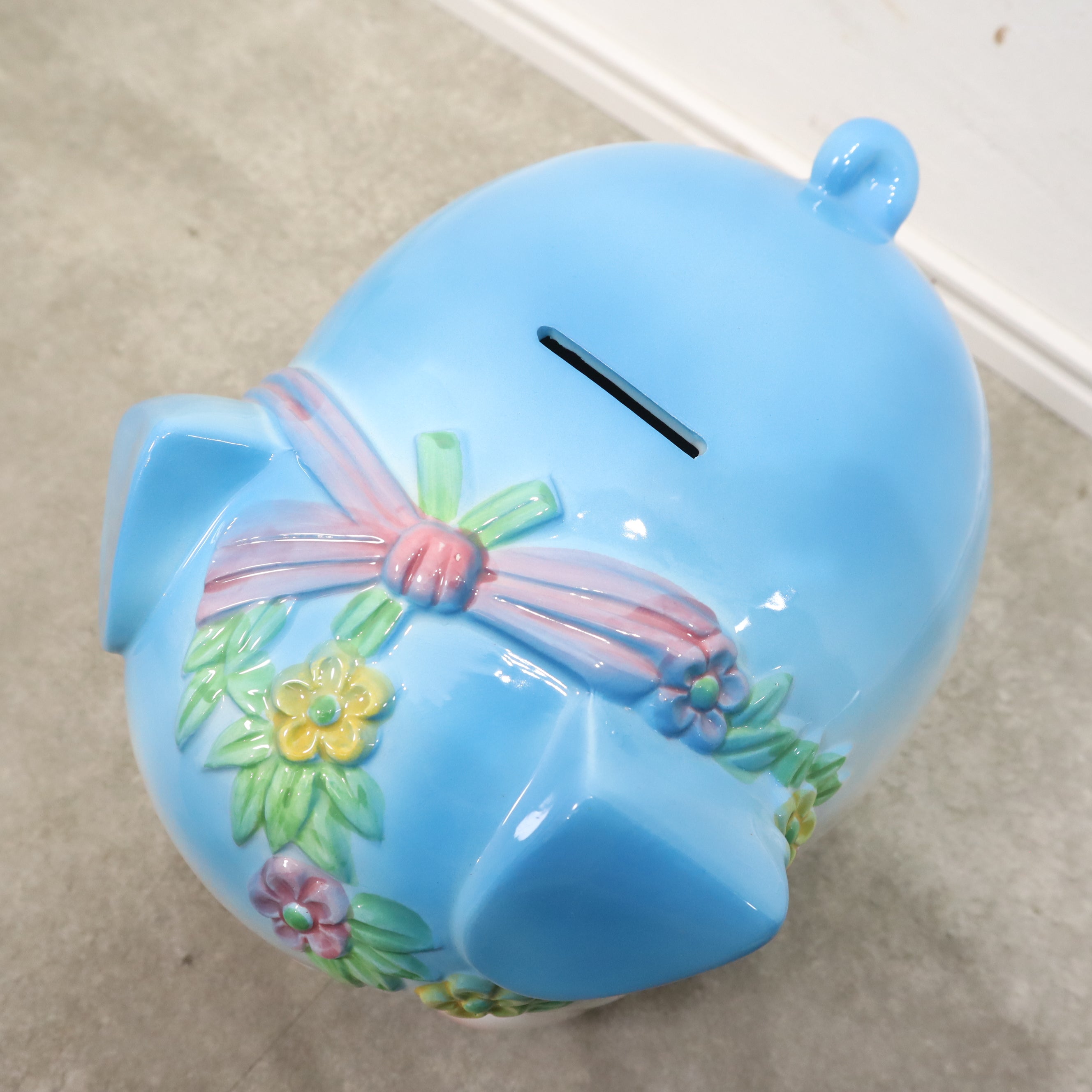 水色のブタさん貯金箱 – バナルオンラインショップ（BANUL）の