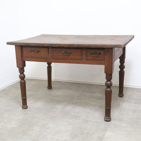 現状品 古い木製デスク・作業台
