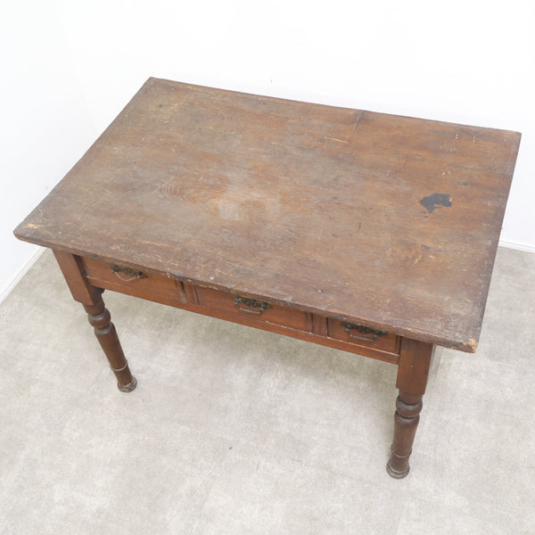 現状品 古い木製デスク・作業台 3