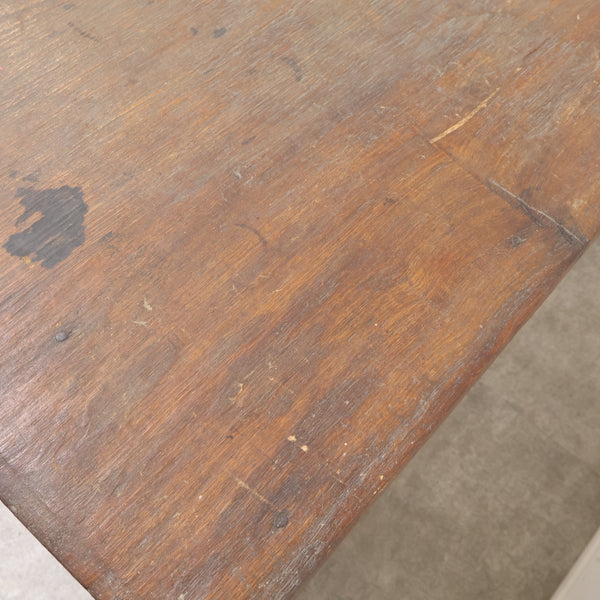 現状品 古い木製デスク・作業台 6