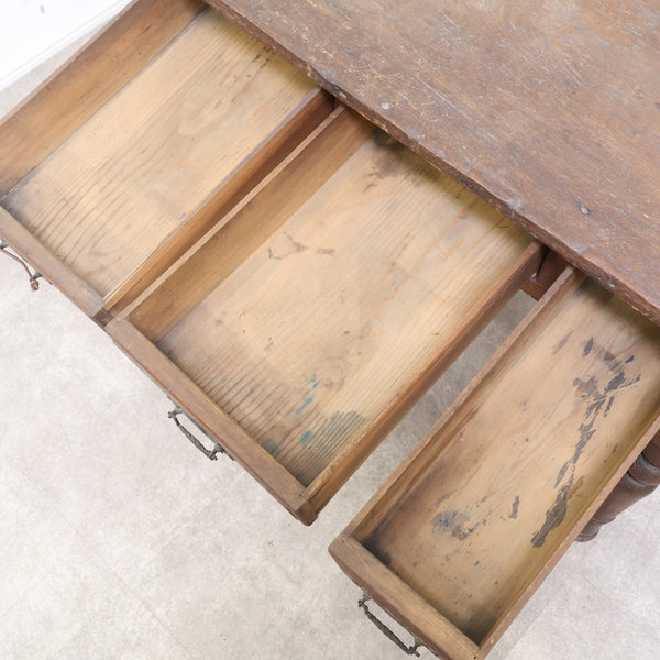 現状品 古い木製デスク・作業台 14
