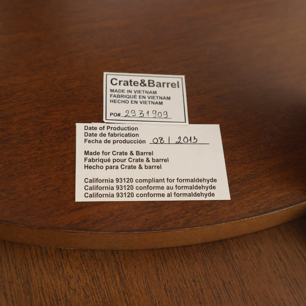 Crate&Barrelのラウンドサイドテーブル