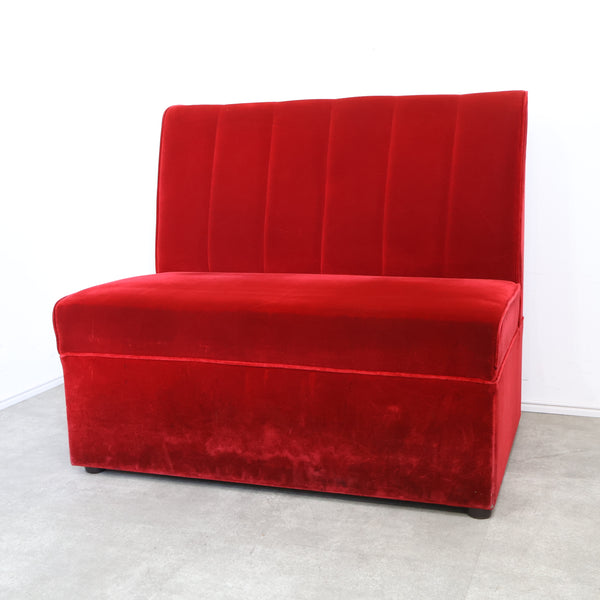 レトロなボックスソファ 2人掛け（ラウンジ・純喫茶）No.9