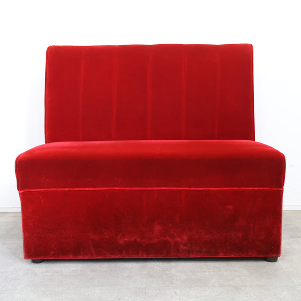 レトロなボックスソファ 2人掛け（ラウンジ・純喫茶）No.9