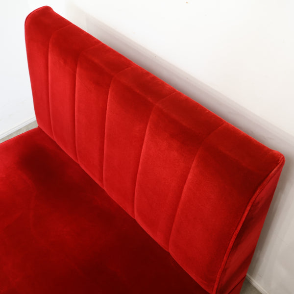 レトロなボックスソファ 2人掛け（ラウンジ・純喫茶）No.9