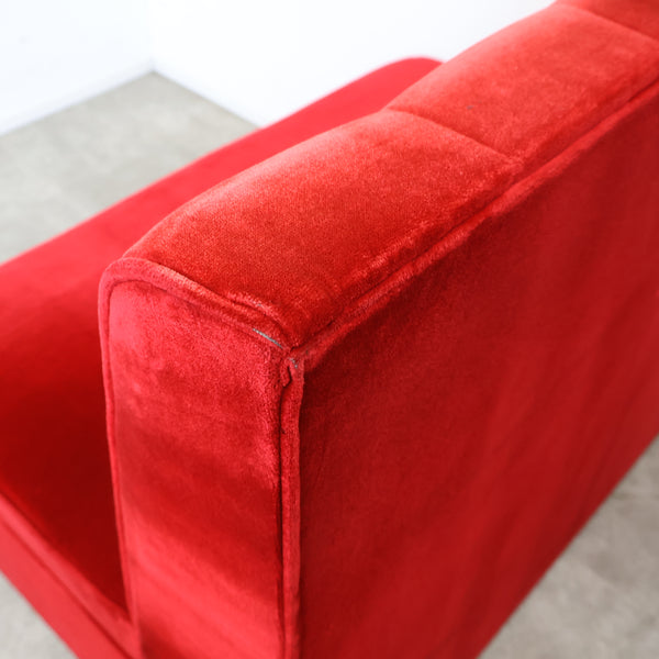 レトロなボックスソファ 2人掛け（ラウンジ・純喫茶）No.9