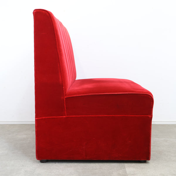 レトロなボックスソファ 2人掛け（ラウンジ・純喫茶）No.9