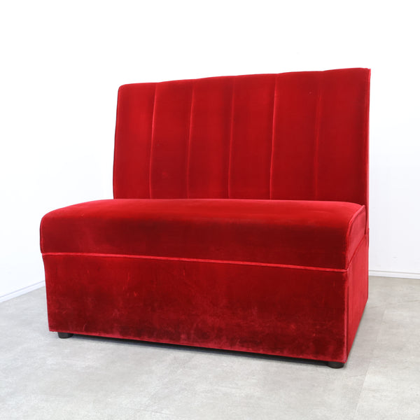 レトロなボックスソファ 2人掛け（ラウンジ・純喫茶）No.10