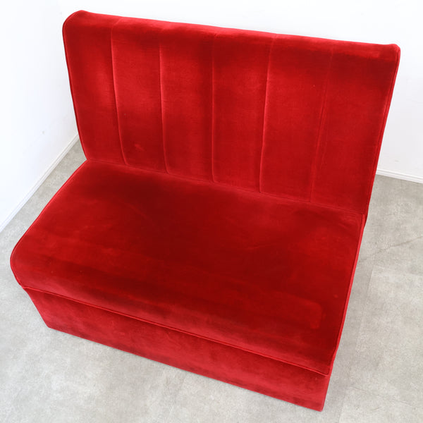 レトロなボックスソファ 2人掛け（ラウンジ・純喫茶）No.10