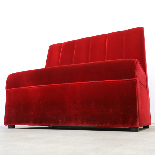 レトロなボックスソファ 2人掛け（ラウンジ・純喫茶）No.10