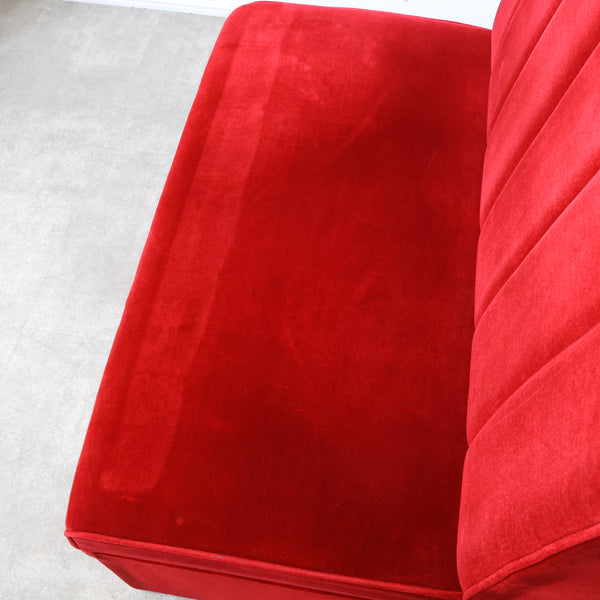 レトロなボックスソファ 2人掛け（ラウンジ・純喫茶）No.10