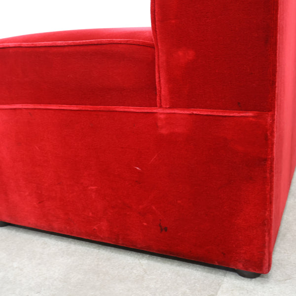 レトロなボックスソファ 2人掛け（ラウンジ・純喫茶）No.10