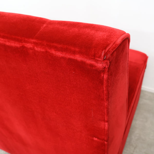 レトロなボックスソファ 2人掛け（ラウンジ・純喫茶）No.10