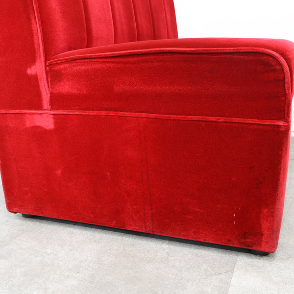 レトロなボックスソファ 2人掛け（ラウンジ・純喫茶）No.10