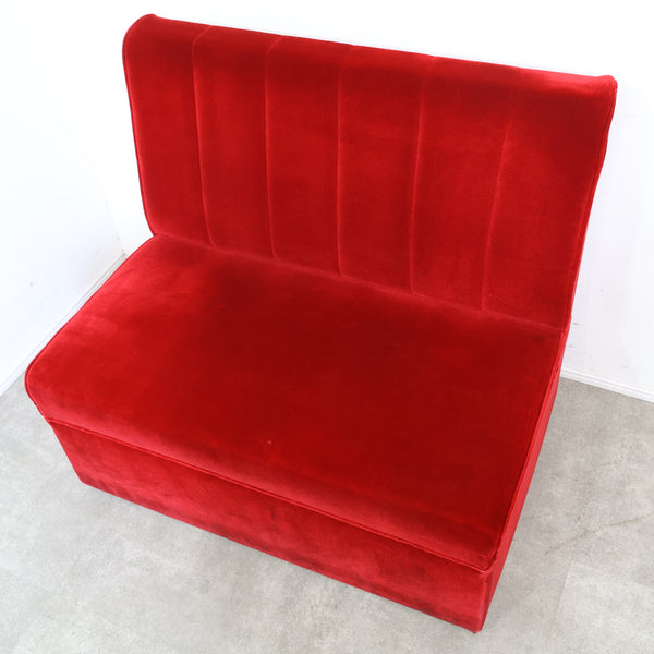 レトロなボックスソファ 2人掛け（ラウンジ・純喫茶）No.11