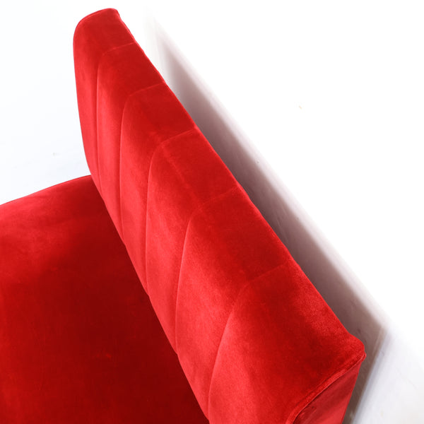 レトロなボックスソファ 2人掛け（ラウンジ・純喫茶）No.11