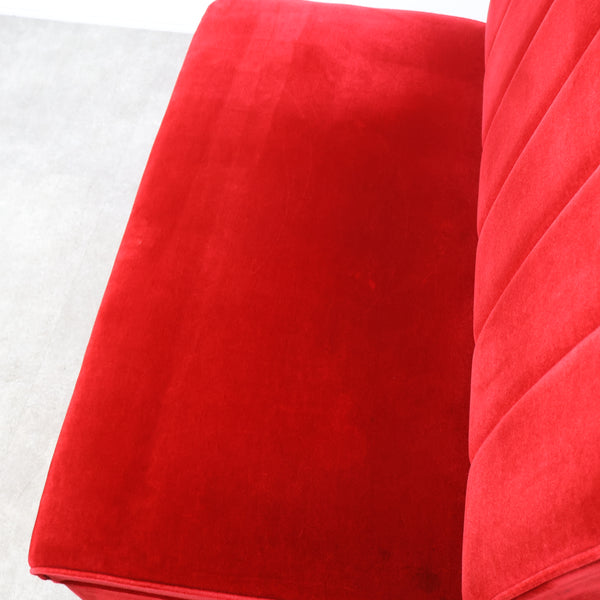 レトロなボックスソファ 2人掛け（ラウンジ・純喫茶）No.11