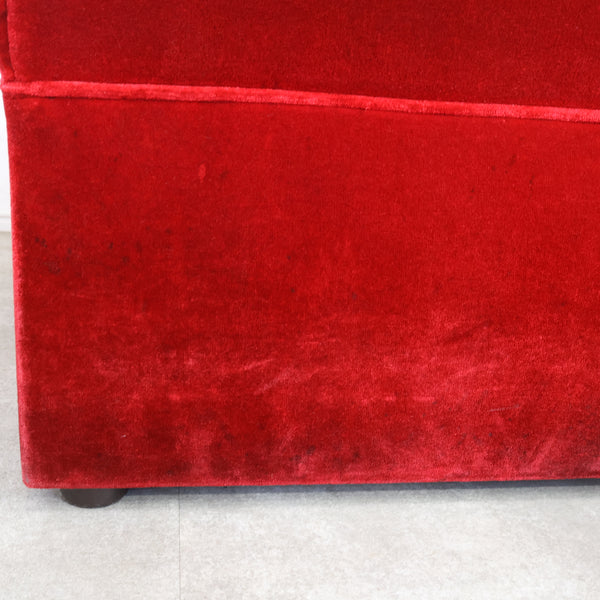 レトロなボックスソファ 2人掛け（ラウンジ・純喫茶）No.11