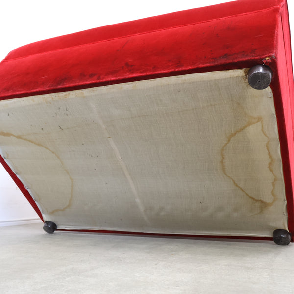 レトロなボックスソファ 2人掛け（ラウンジ・純喫茶）No.11