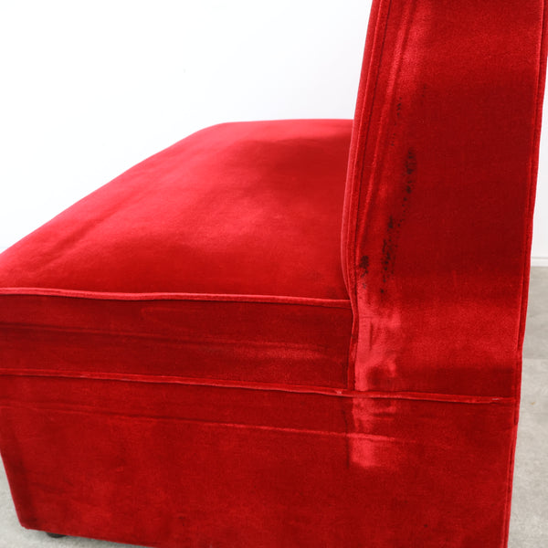 レトロなボックスソファ 2人掛け（ラウンジ・純喫茶）No.11